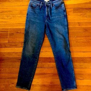 Madewell curvy tall high waisted stovepipe jeans